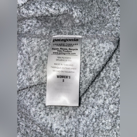 Patagonia Women Better Sweater 1/4 Zip Fleece Gray Size S - Picture 7 of 7